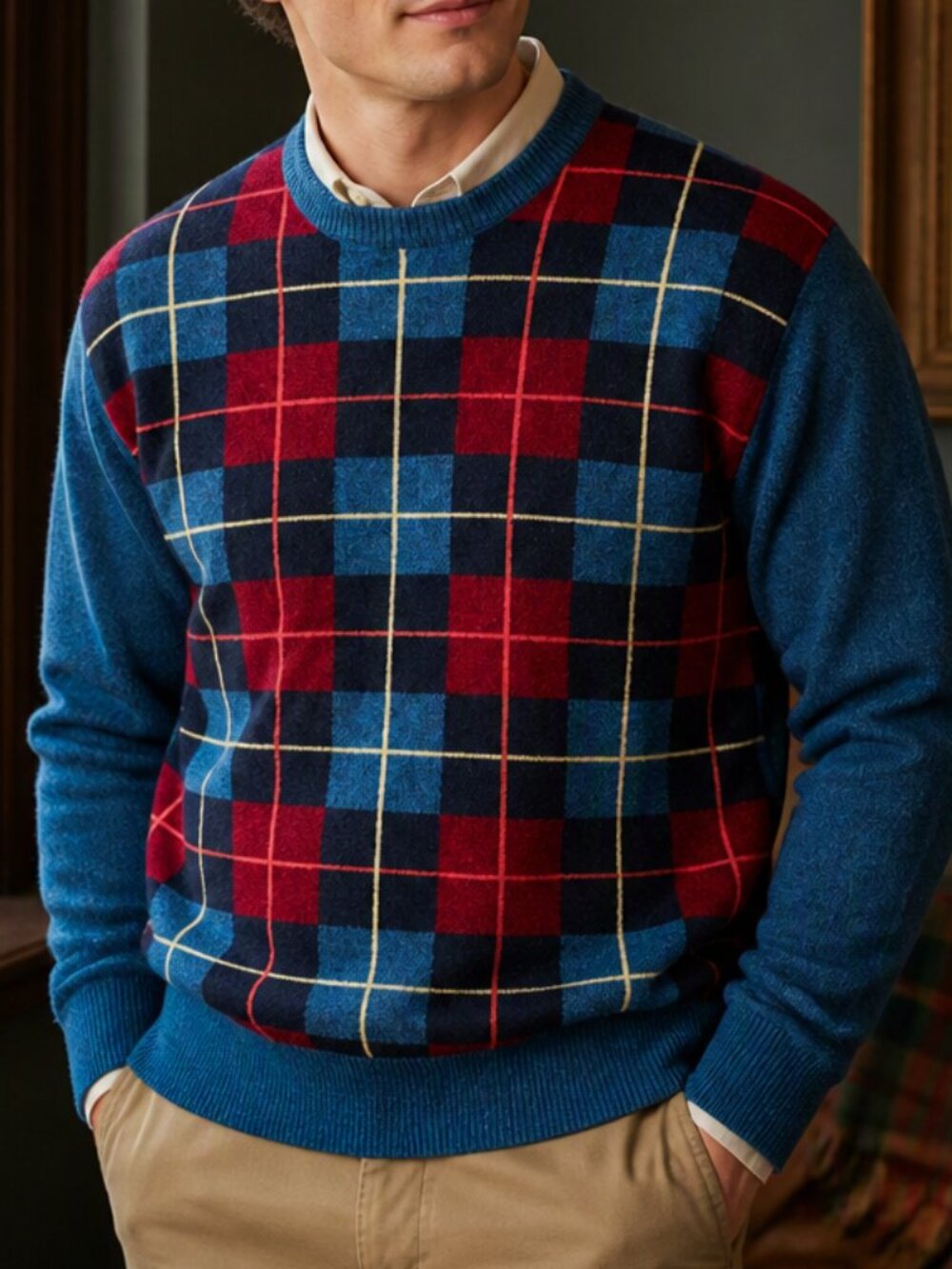 Vtg SCOTLANDmade 100%Cashmere Sweater Nordstrom Clan Douglas Luxury Crewneck